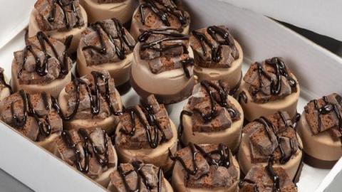 Brownie ijstaartje