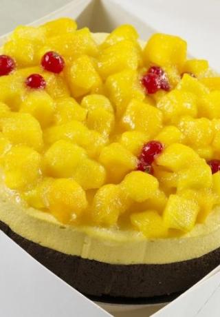 Bavarois taart mango, 6-8 pers.