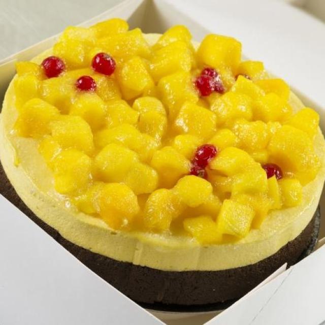 Bavarois taart mango, 6-8 pers.