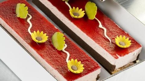 Longeur bavarois aardbei