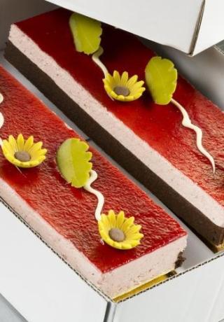 Longeur bavarois aardbei
