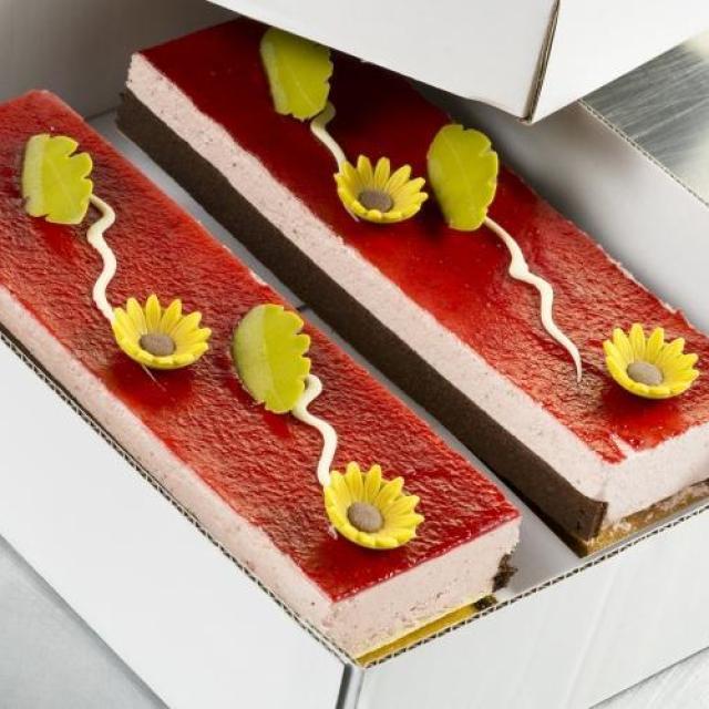 Longeur bavarois aardbei