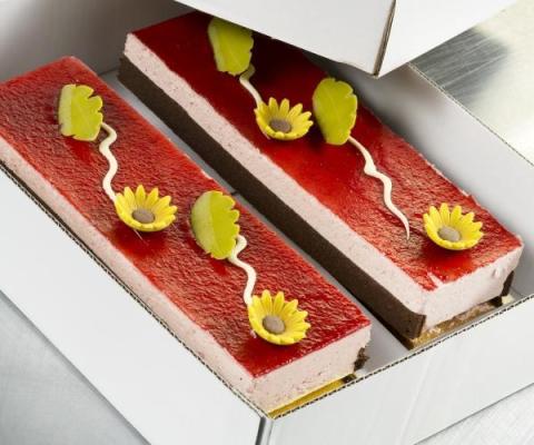 Longeur bavarois aardbei