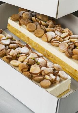 Longeur bavarois bitterkoekjes