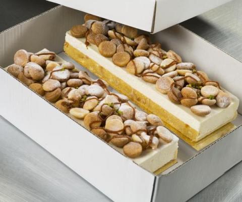 Longeur bavarois bitterkoekjes