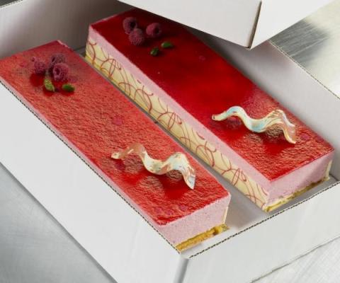Longeur bavarois framboos