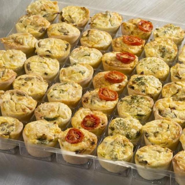 Quiche warm
