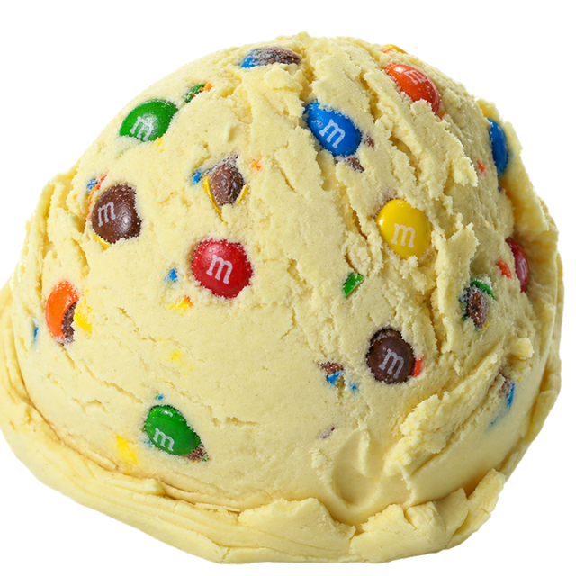 Banaan met M&M