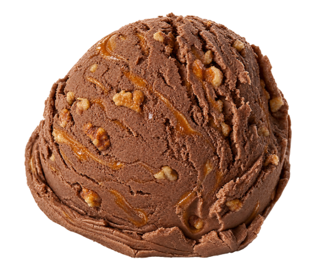 Chocolade caramel met walnoot stukjes