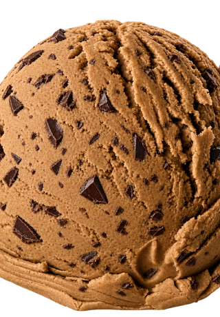 Koffie met stukjes pure chocolade