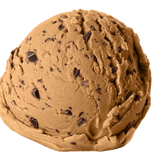 Mokka met stukjes chocolade