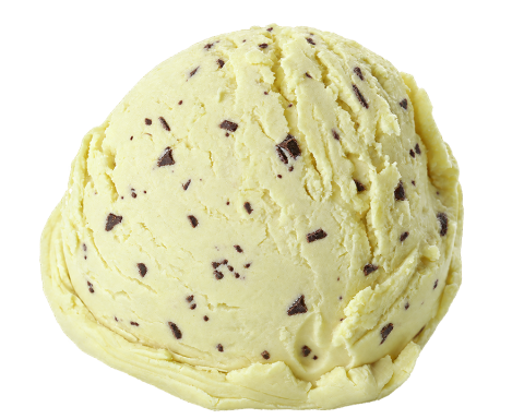 Peer crème met stukjes chocolade
