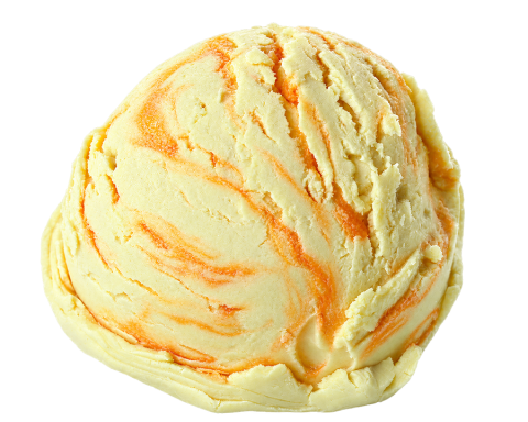 Peer crème met draai abrikoos