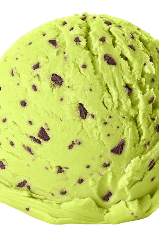 Pistache met stukjes pure chocolade