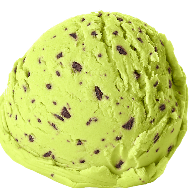 Pistache met stukjes pure chocolade