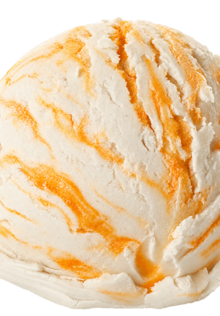 Yoghurt met draai sinaasappel