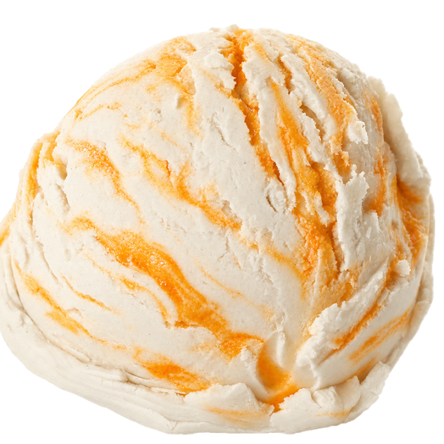 Yoghurt met draai sinaasappel