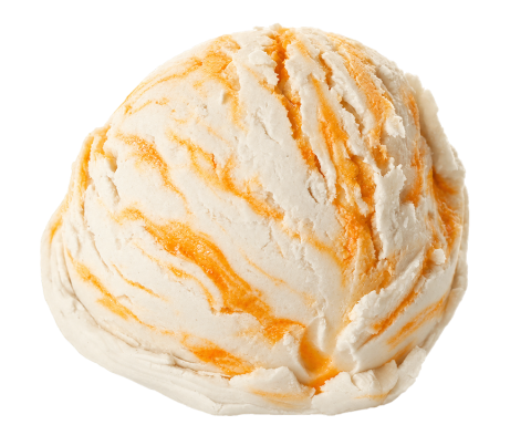 Yoghurt met draai sinaasappel